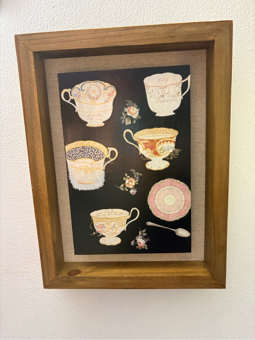 Framed Teacup Art Print